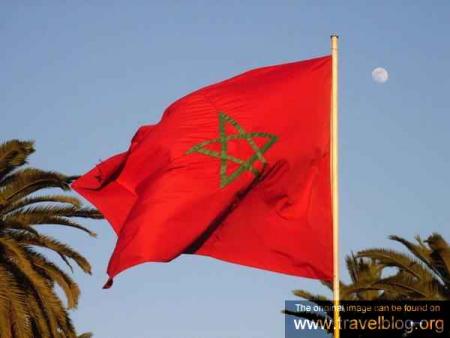 le drapeau de maroc
